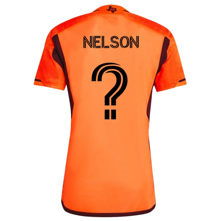 Hombre Camiseta Michael Nelson #0 Naranja 1ª Equipación 2023/24 La Camisa