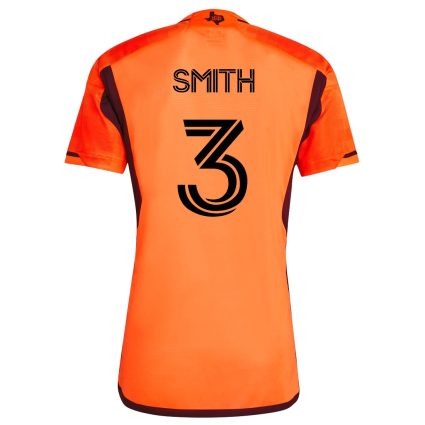 Hombre Camiseta Brad Smith #3 Naranja 1ª Equipación 2023/24 La Camisa
