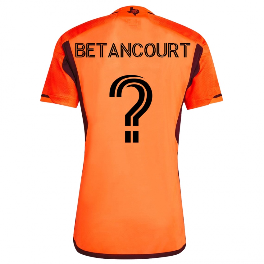 Hombre Camiseta Noah Betancourt #0 Naranja 1ª Equipación 2023/24 La Camisa