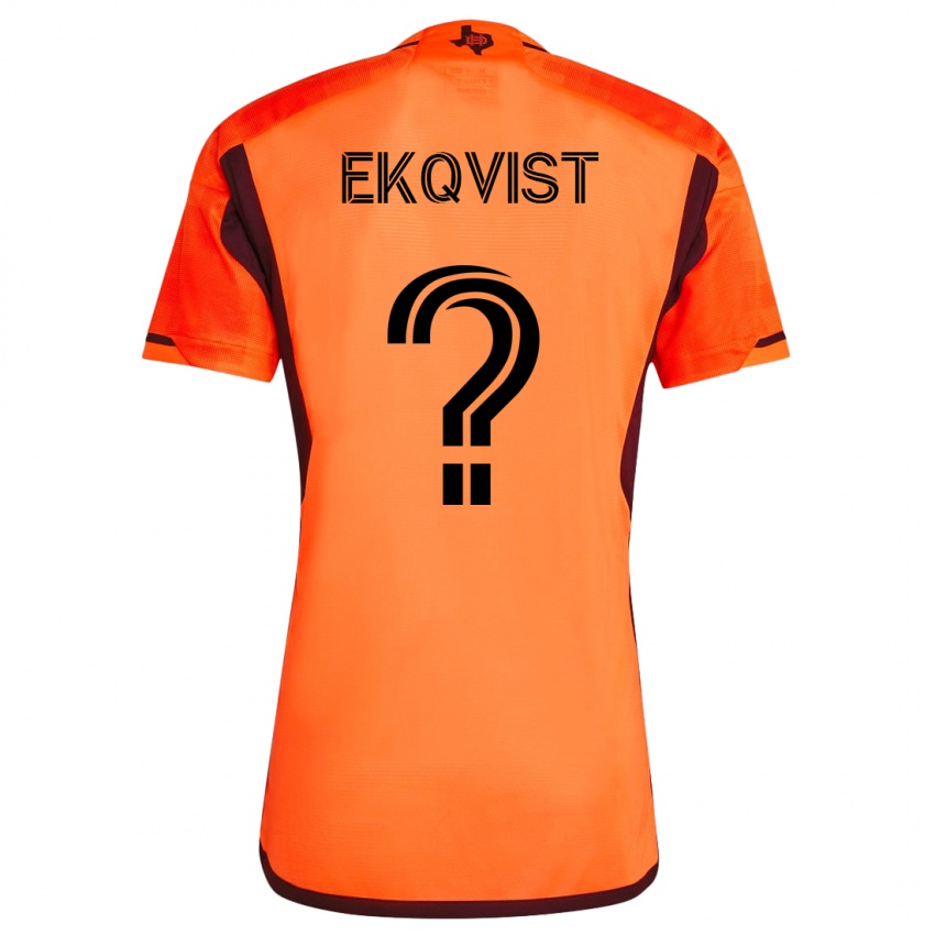 Hombre Camiseta Akseli Ekqvist #0 Naranja 1ª Equipación 2023/24 La Camisa
