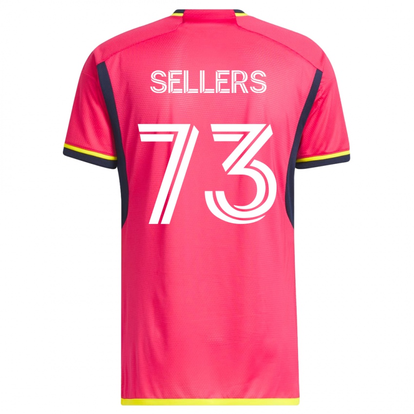 Hombre Camiseta Braydon Sellers #73 Rosa 1ª Equipación 2023/24 La Camisa