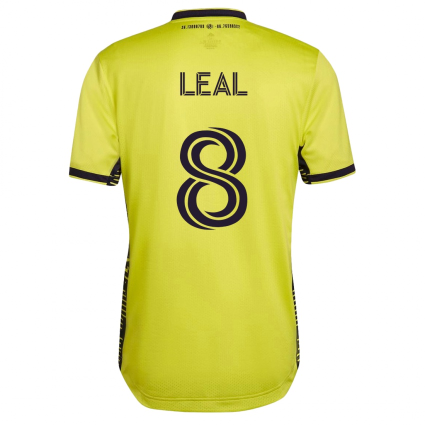 Hombre Camiseta Randall Leal #8 Amarillo 1ª Equipación 2023/24 La Camisa