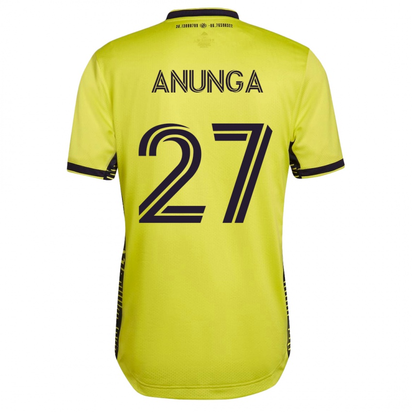 Hombre Camiseta Tah Anunga #27 Amarillo 1ª Equipación 2023/24 La Camisa