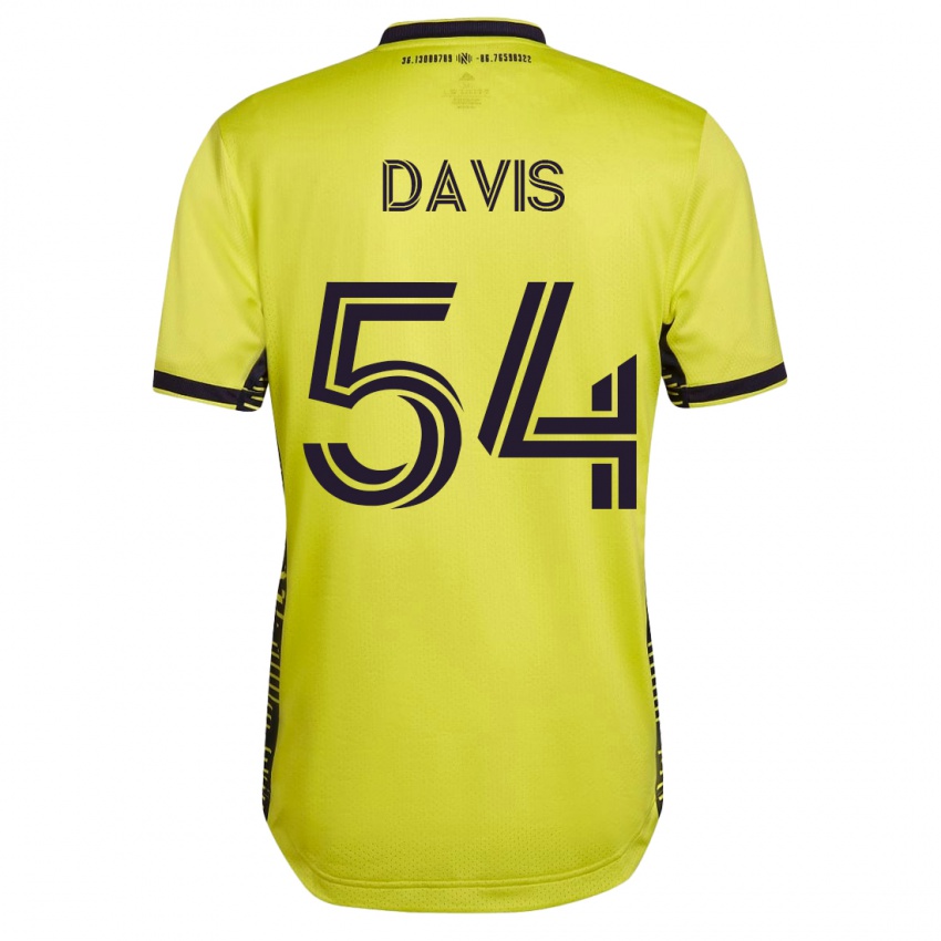 Hombre Camiseta Sean Davis #54 Amarillo 1ª Equipación 2023/24 La Camisa