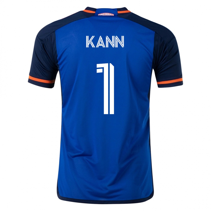 Hombre Camiseta Alec Kann #1 Azul 1ª Equipación 2023/24 La Camisa