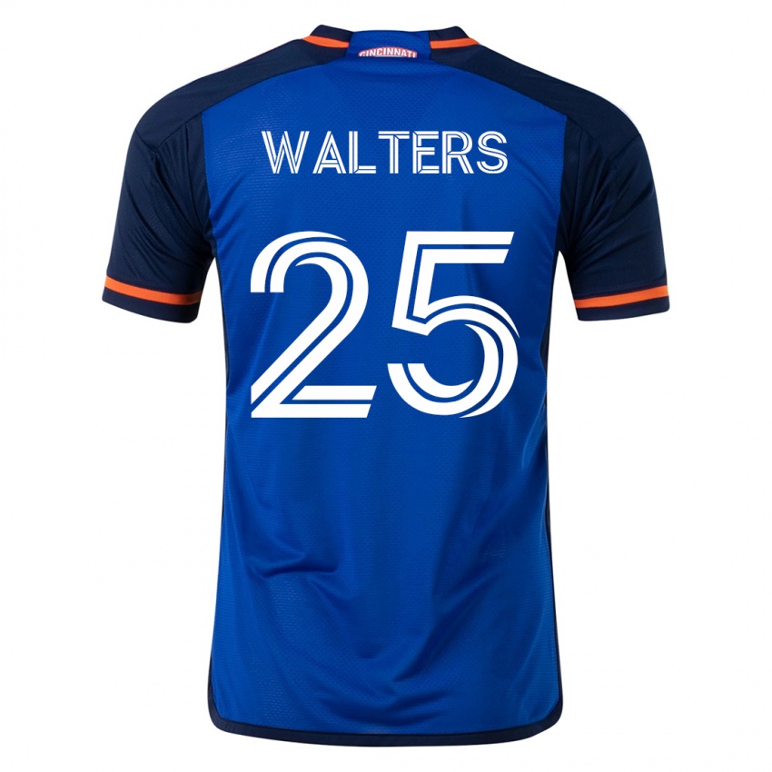 Hombre Camiseta Paul Walters #25 Azul 1ª Equipación 2023/24 La Camisa