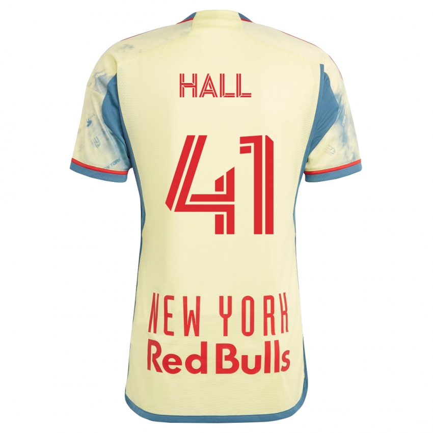 Hombre Camiseta Julian Hall #41 Amarillo 1ª Equipación 2023/24 La Camisa