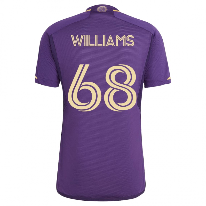 Hombre Camiseta Thomas Williams #68 Violeta 1ª Equipación 2023/24 La Camisa