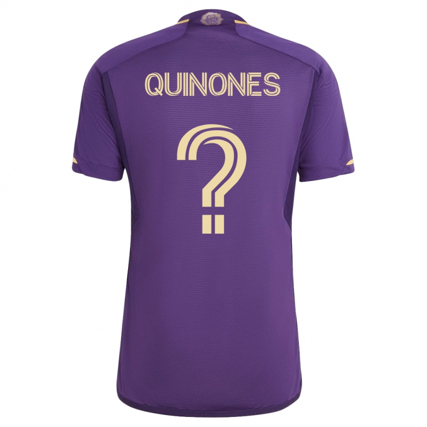 Hombre Camiseta Lucas Quiñones #0 Violeta 1ª Equipación 2023/24 La Camisa
