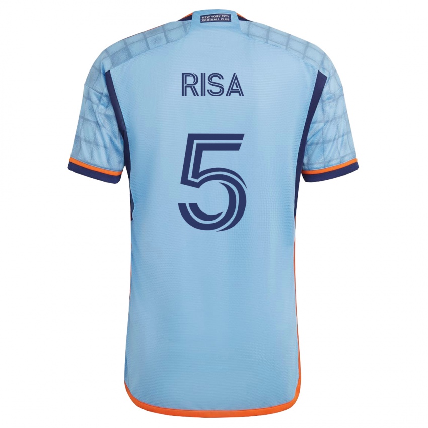 Hombre Camiseta Birk Risa #5 Azul 1ª Equipación 2023/24 La Camisa