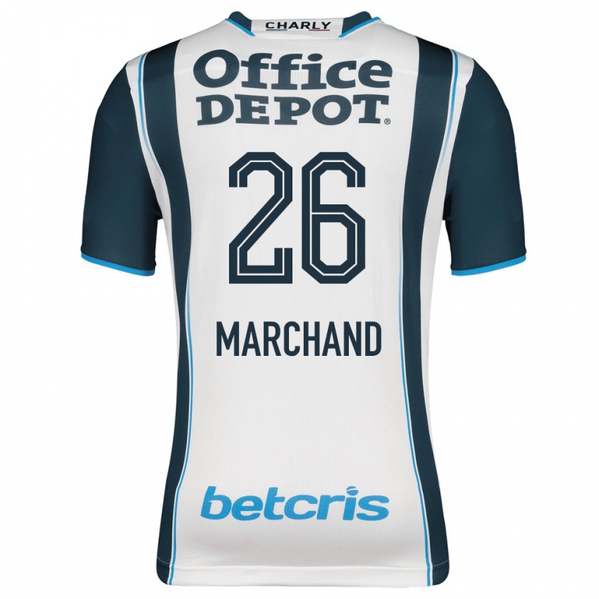 Hombre Camiseta Jahaziel Marchand #26 Armada 1ª Equipación 2023/24 La Camisa