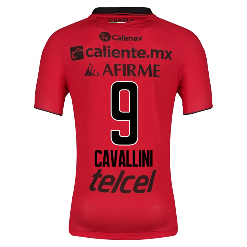 Hombre Camiseta Lucas Cavallini #9 Rojo 1ª Equipación 2023/24 La Camisa