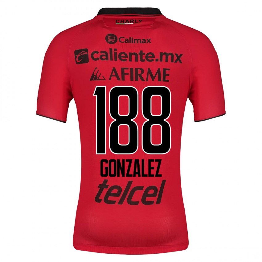 Hombre Camiseta Jorge González #188 Rojo 1ª Equipación 2023/24 La Camisa