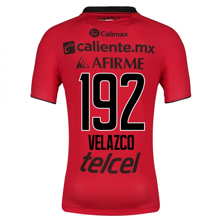 Hombre Camiseta Emiliano Velazco #192 Rojo 1ª Equipación 2023/24 La Camisa