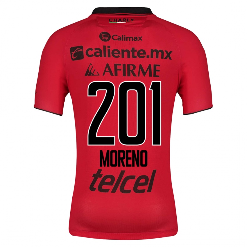 Hombre Camiseta Jesús Moreno #201 Rojo 1ª Equipación 2023/24 La Camisa