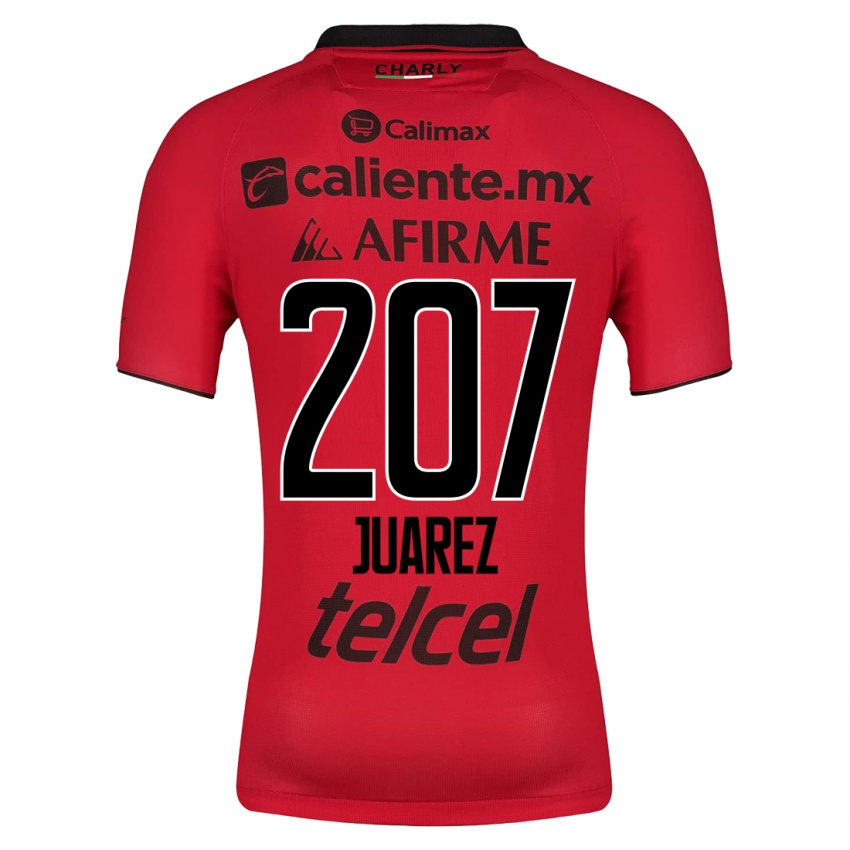 Hombre Camiseta José Juárez #207 Rojo 1ª Equipación 2023/24 La Camisa