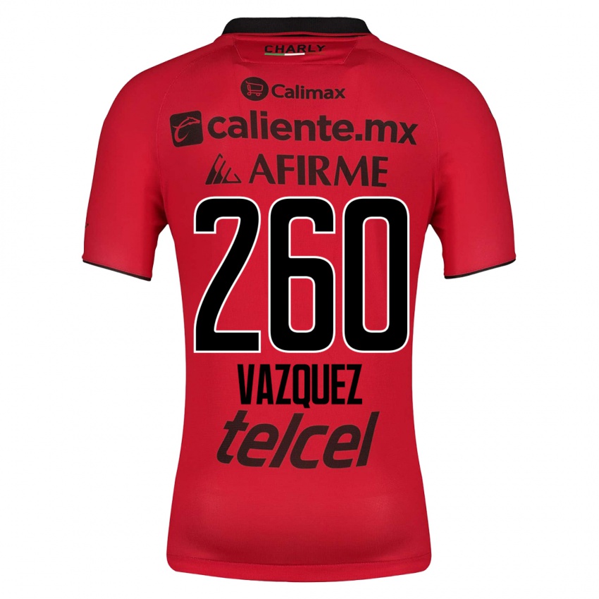 Hombre Camiseta Octavio Vázquez #260 Rojo 1ª Equipación 2023/24 La Camisa