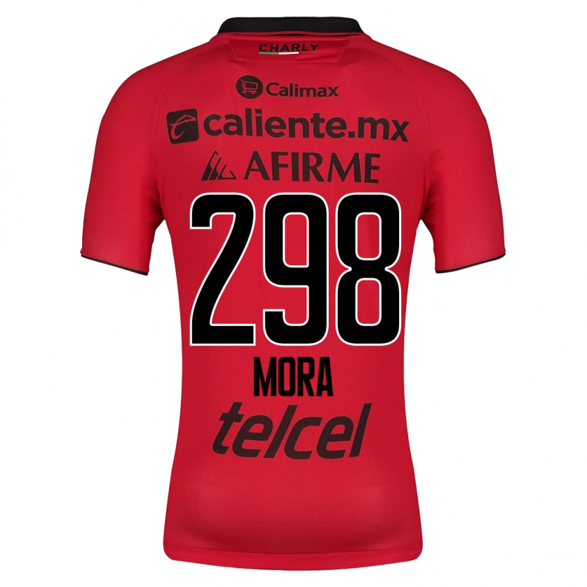 Hombre Camiseta Gilberto Mora #298 Rojo 1ª Equipación 2023/24 La Camisa