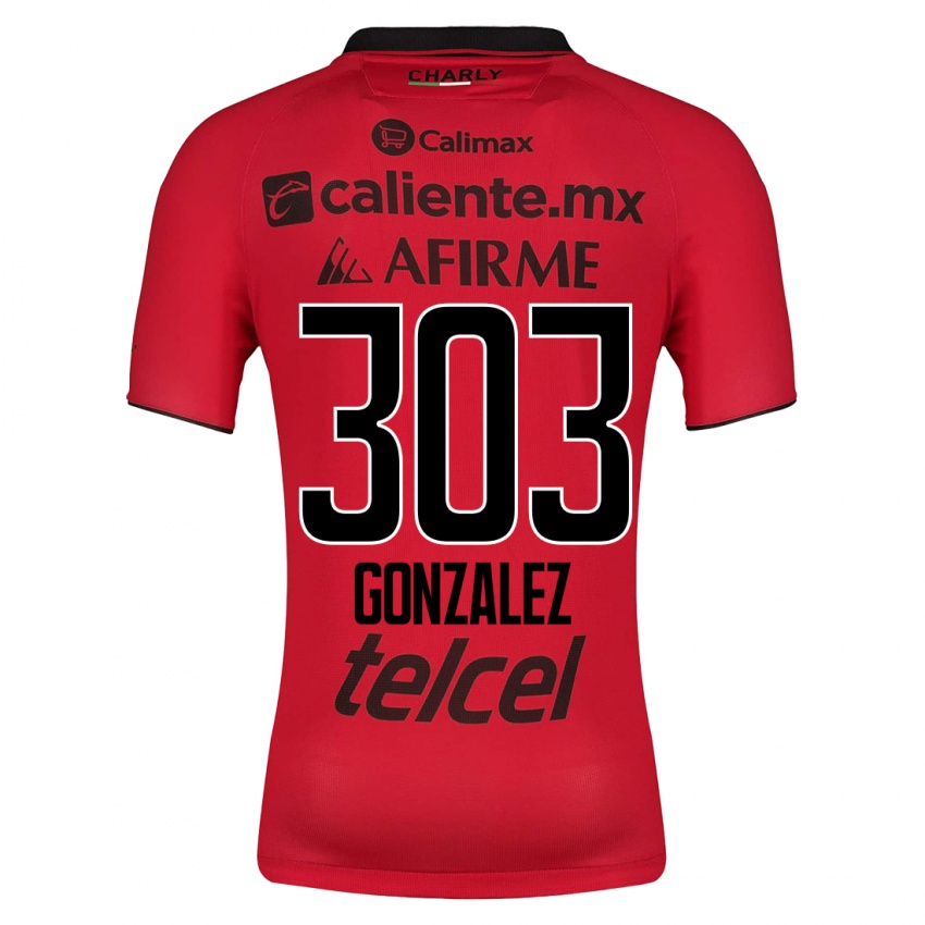 Hombre Camiseta Osmar González #303 Rojo 1ª Equipación 2023/24 La Camisa