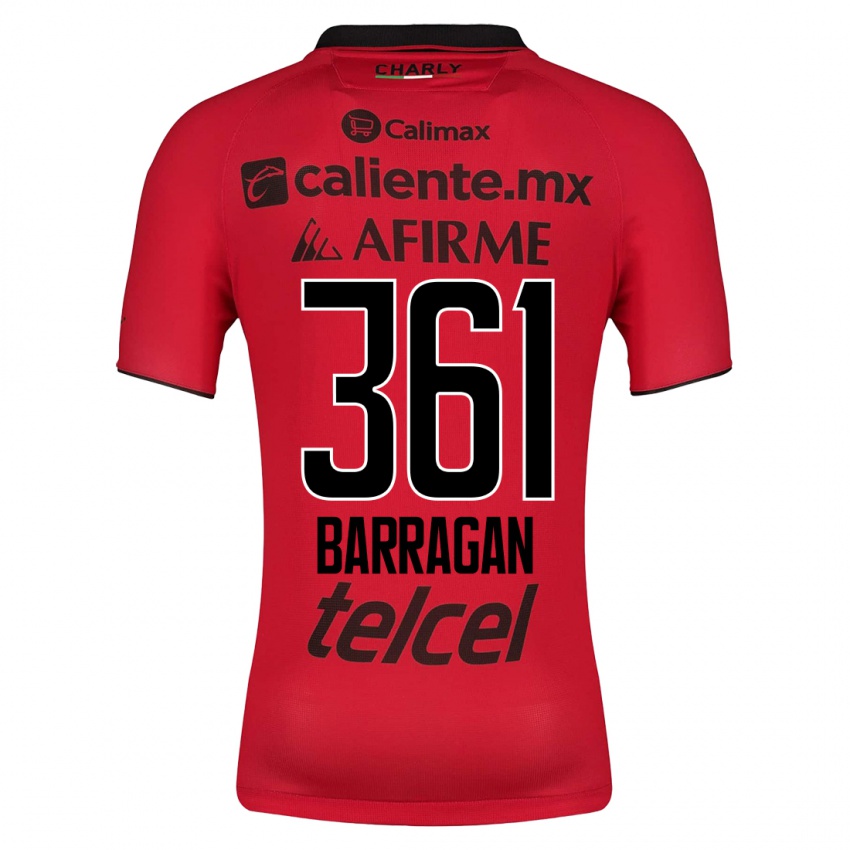 Hombre Camiseta Jesús Barragán #361 Rojo 1ª Equipación 2023/24 La Camisa