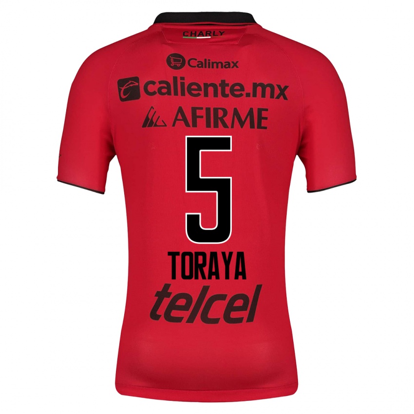 Hombre Camiseta Yadira Toraya #5 Rojo 1ª Equipación 2023/24 La Camisa