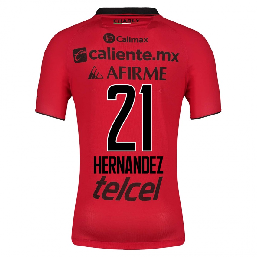 Hombre Camiseta Inglis Hernandez #21 Rojo 1ª Equipación 2023/24 La Camisa