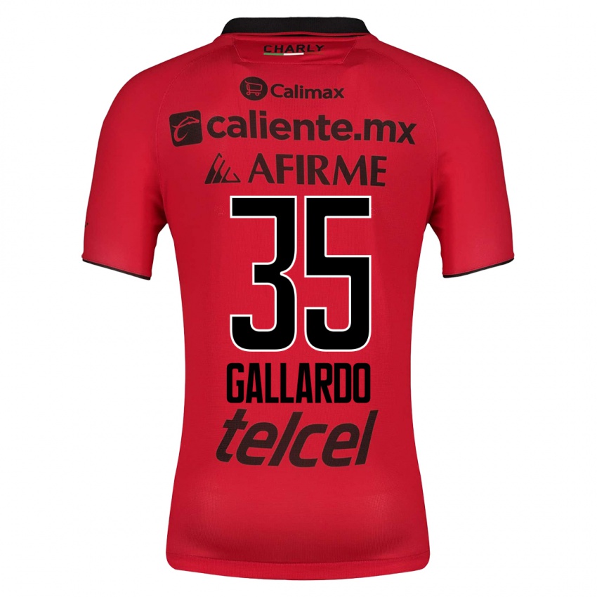Hombre Camiseta Gloriaisabel Gallardo #35 Rojo 1ª Equipación 2023/24 La Camisa