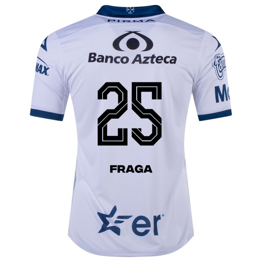 Hombre Camiseta Miguel Fraga #25 Blanco 1ª Equipación 2023/24 La Camisa
