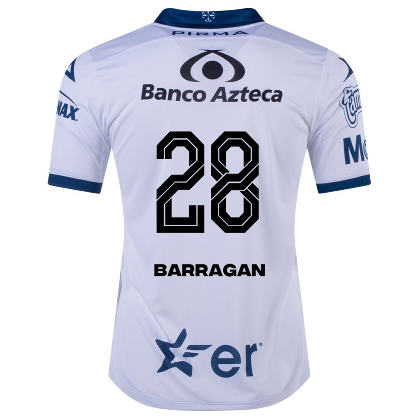 Hombre Camiseta Martín Barragán #28 Blanco 1ª Equipación 2023/24 La Camisa