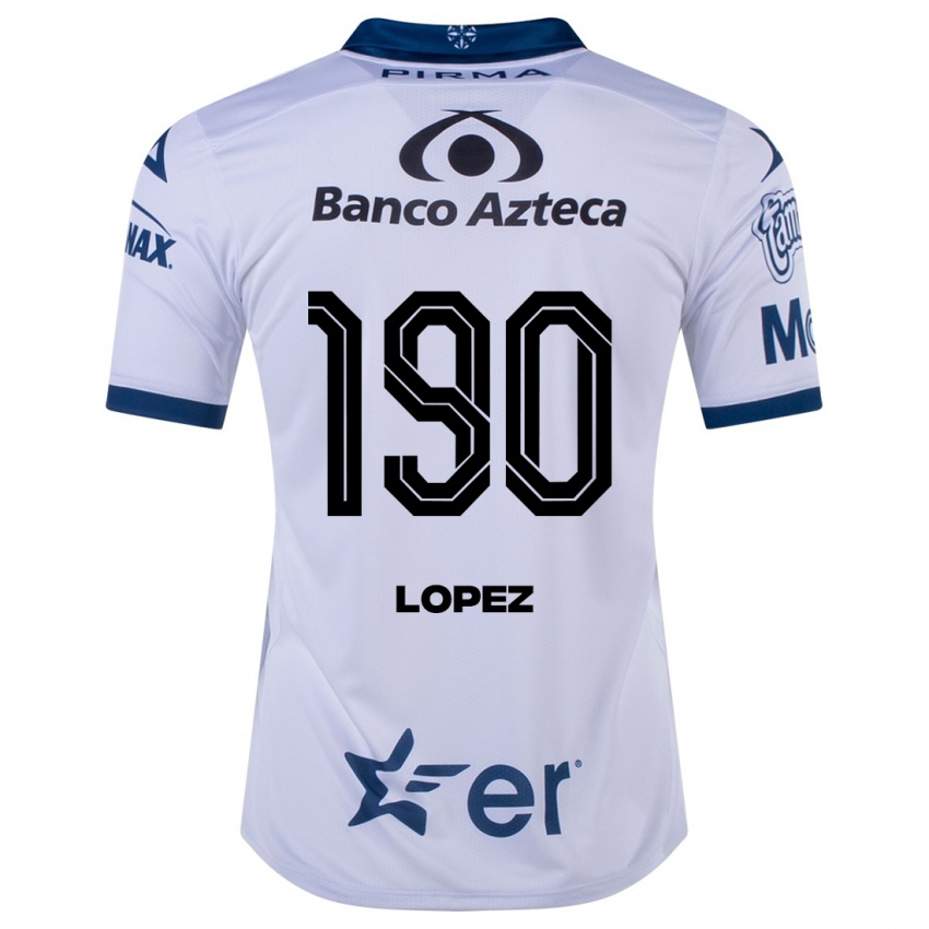 Hombre Camiseta Josué López #190 Blanco 1ª Equipación 2023/24 La Camisa