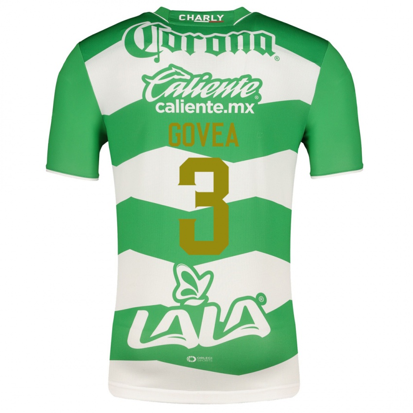 Hombre Camiseta Ismael Govea #3 Verde 1ª Equipación 2023/24 La Camisa