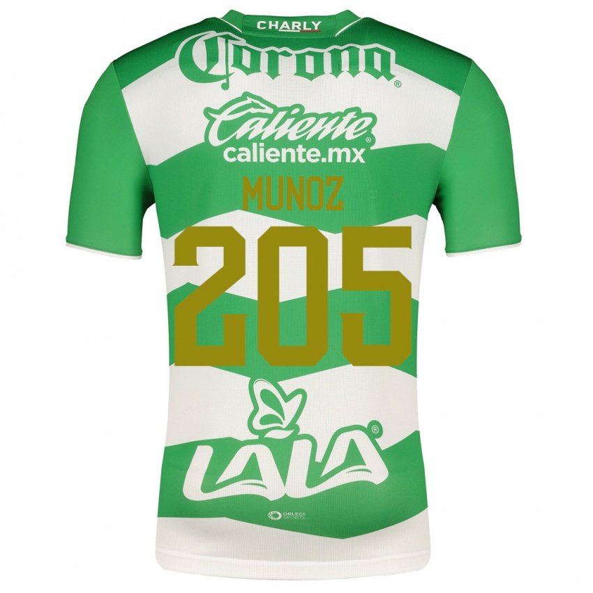 Hombre Camiseta Guillermo Muñoz #205 Verde 1ª Equipación 2023/24 La Camisa