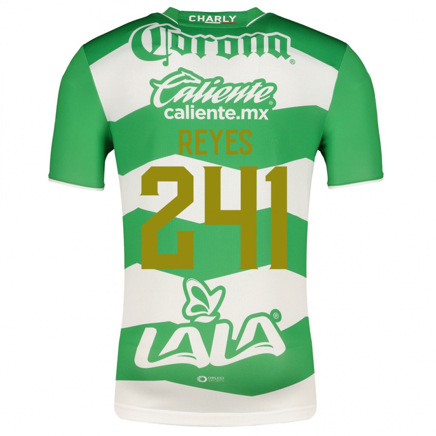 Hombre Camiseta Julio Reyes #241 Verde 1ª Equipación 2023/24 La Camisa