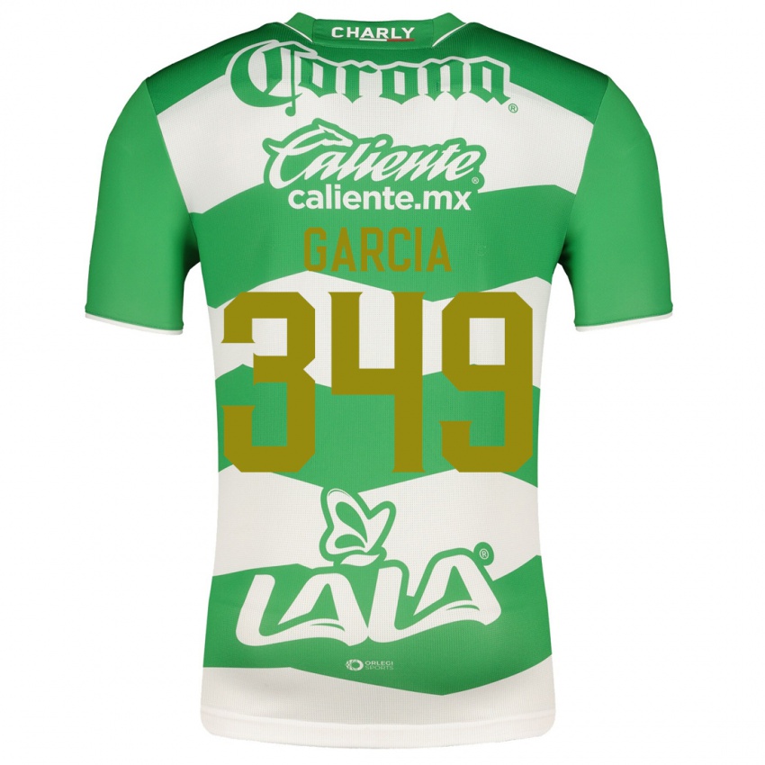 Hombre Camiseta Diego García #349 Verde 1ª Equipación 2023/24 La Camisa