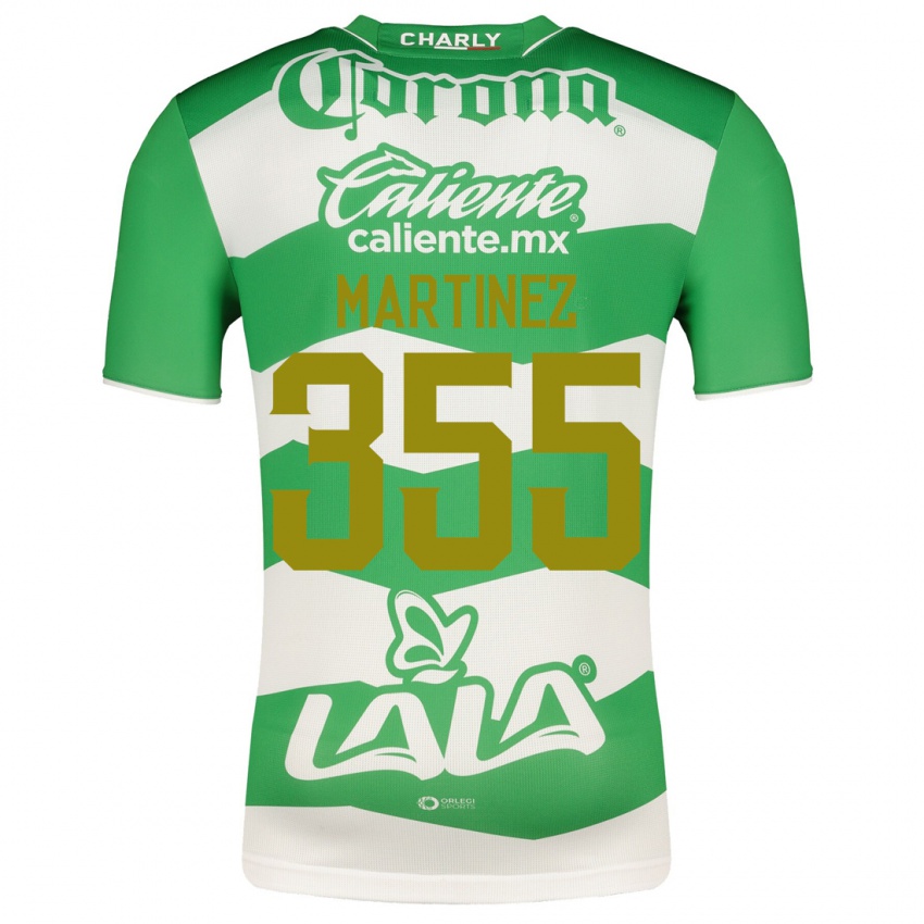 Hombre Camiseta Leonardo Martinez #355 Verde 1ª Equipación 2023/24 La Camisa