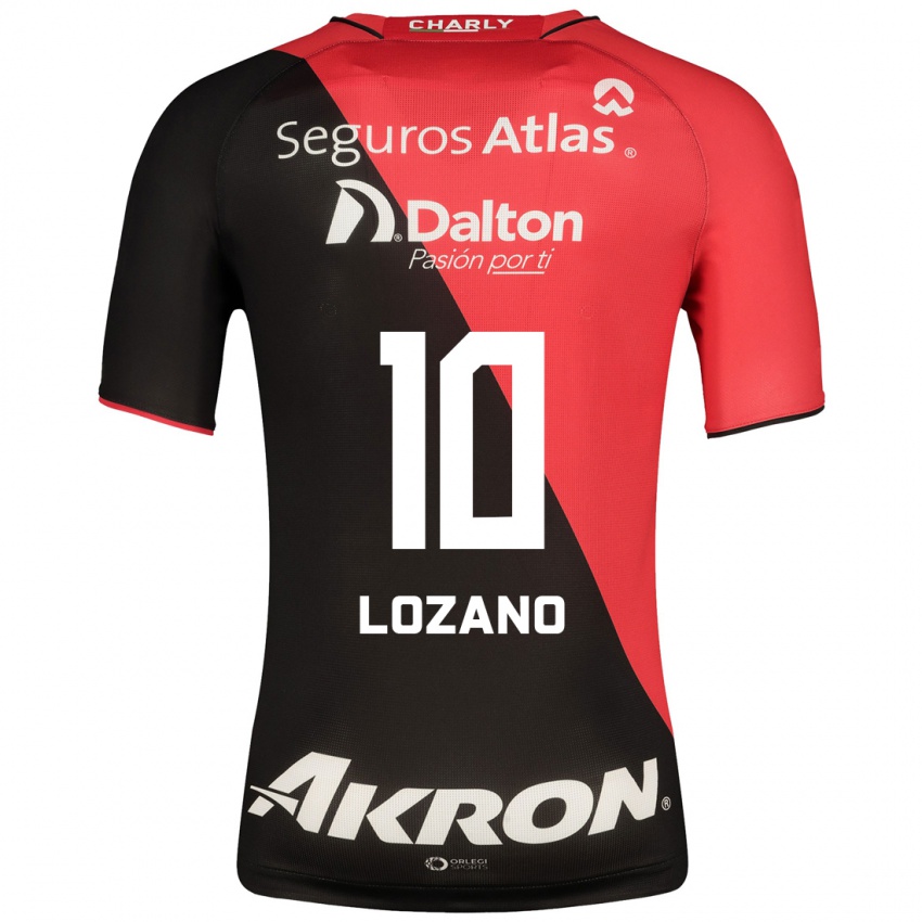 Hombre Camiseta Brian Lozano #10 Negro 1ª Equipación 2023/24 La Camisa