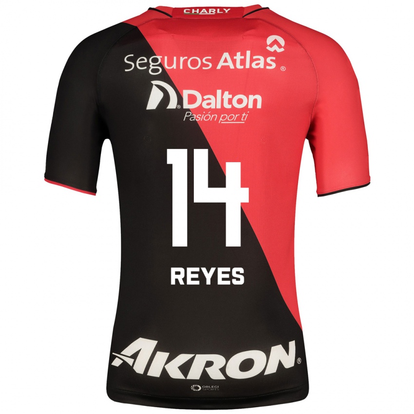 Hombre Camiseta Luis Reyes #14 Negro 1ª Equipación 2023/24 La Camisa