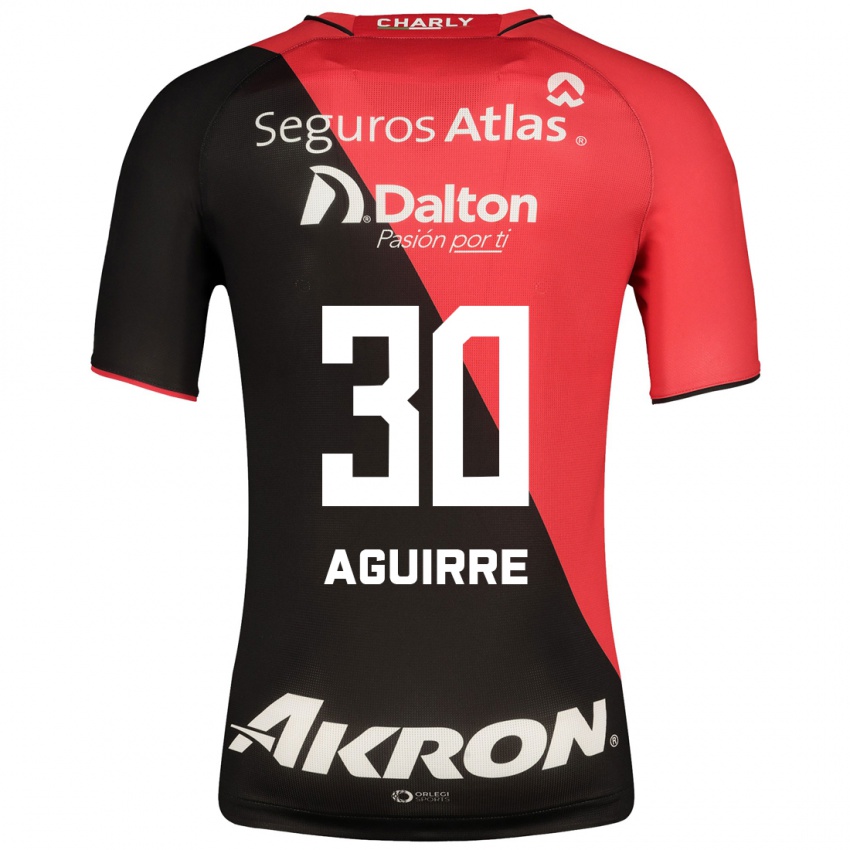 Hombre Camiseta Eduardo Aguirre #30 Negro 1ª Equipación 2023/24 La Camisa