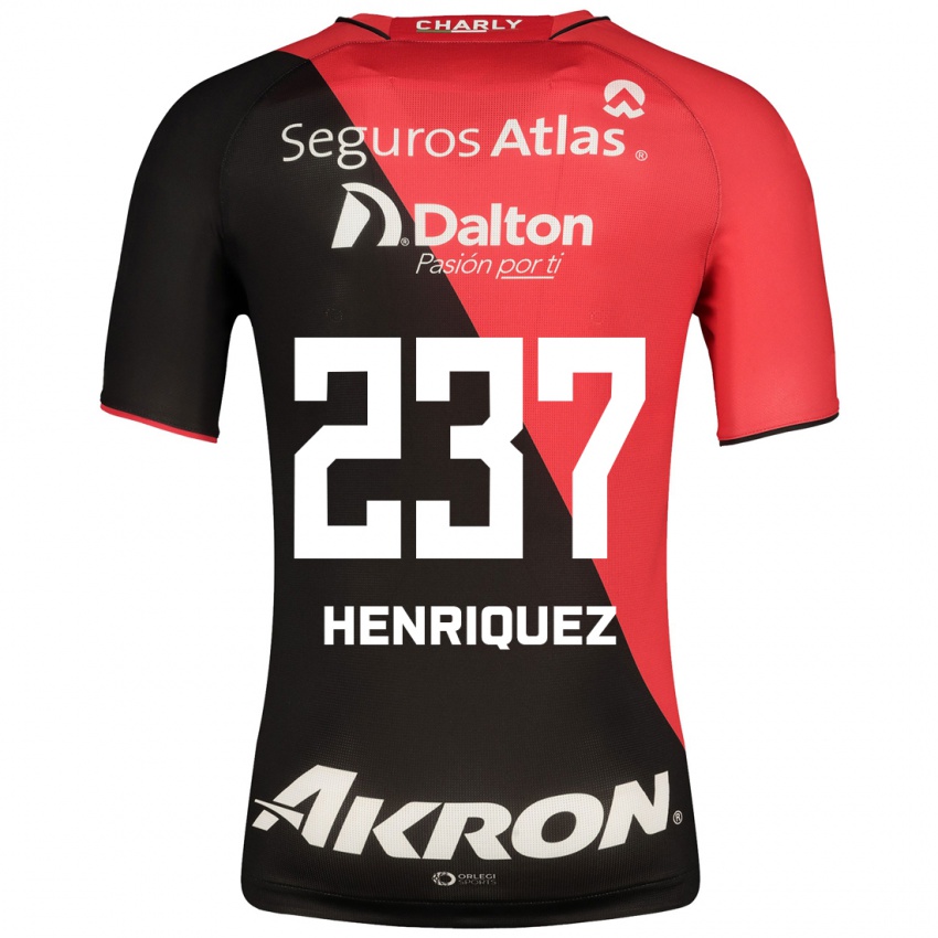 Hombre Camiseta Carlos Henríquez #237 Negro 1ª Equipación 2023/24 La Camisa