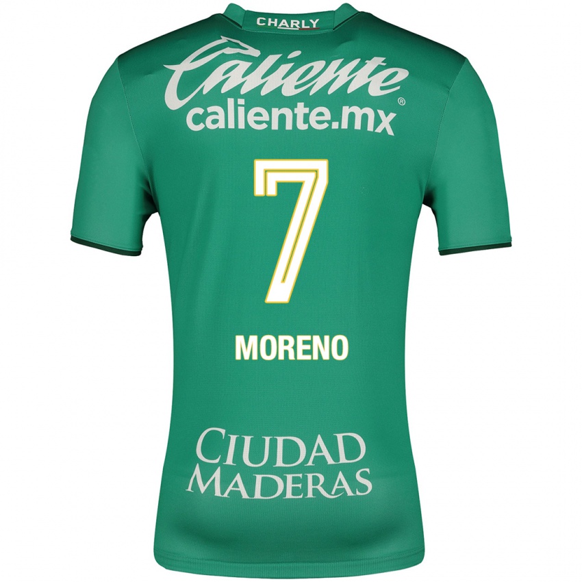 Hombre Camiseta Iván Moreno #7 Verde 1ª Equipación 2023/24 La Camisa