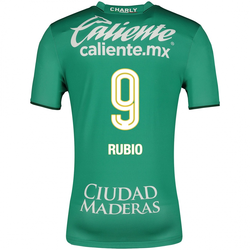 Hombre Camiseta Brian Rubio #9 Verde 1ª Equipación 2023/24 La Camisa