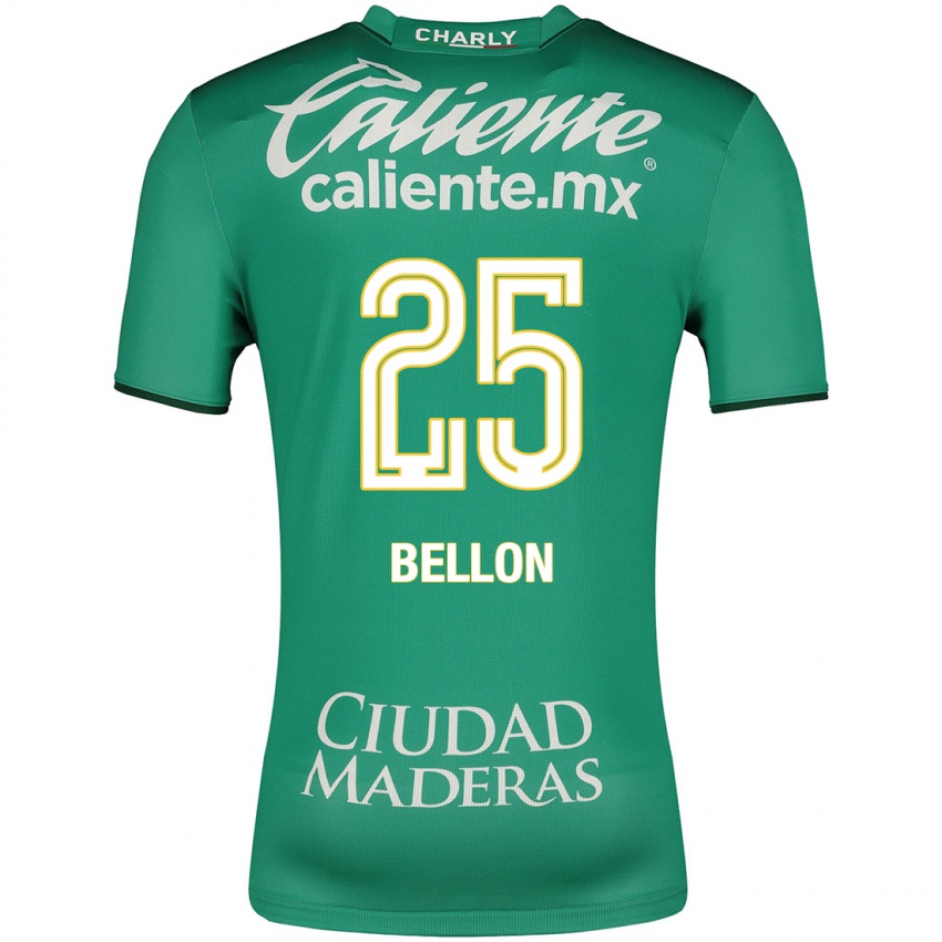 Hombre Camiseta Paul Bellón #25 Verde 1ª Equipación 2023/24 La Camisa