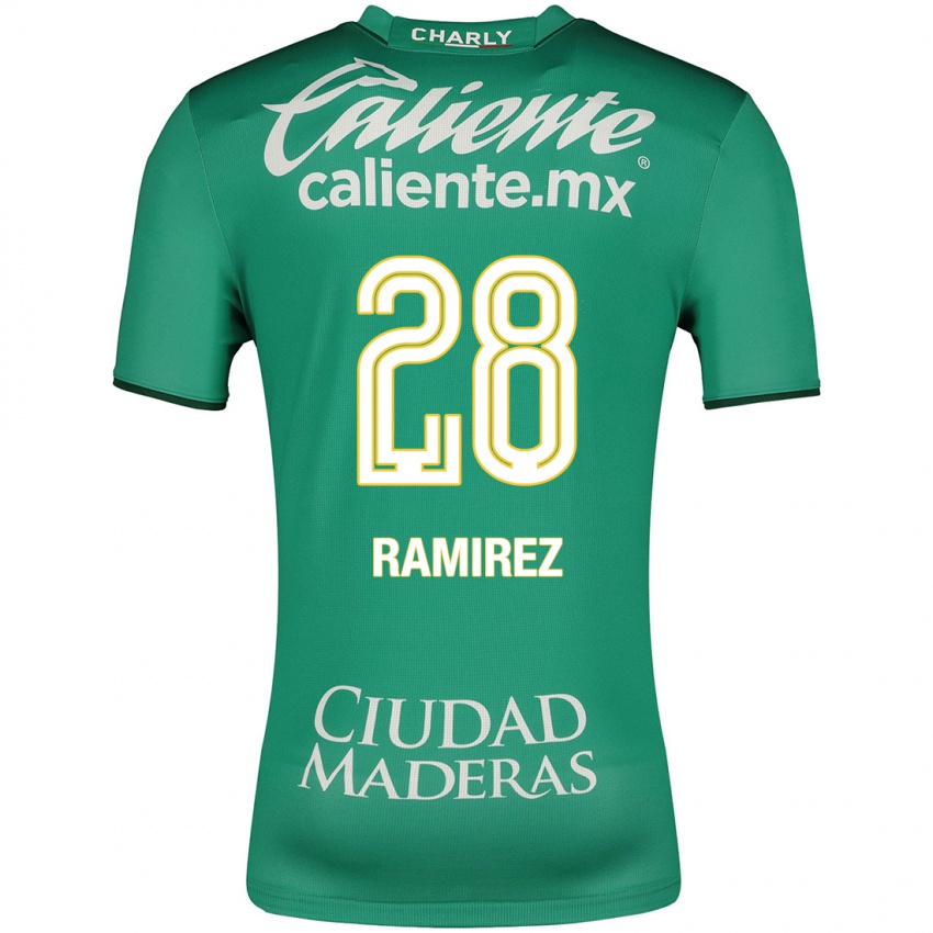 Hombre Camiseta David Ramírez #28 Verde 1ª Equipación 2023/24 La Camisa