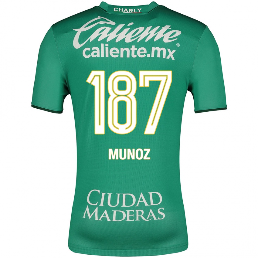 Hombre Camiseta Diego Muñoz #187 Verde 1ª Equipación 2023/24 La Camisa