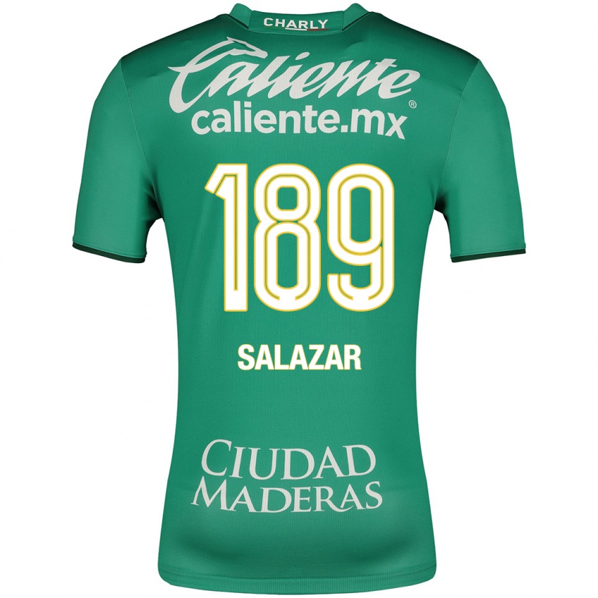 Hombre Camiseta José Salazar #189 Verde 1ª Equipación 2023/24 La Camisa