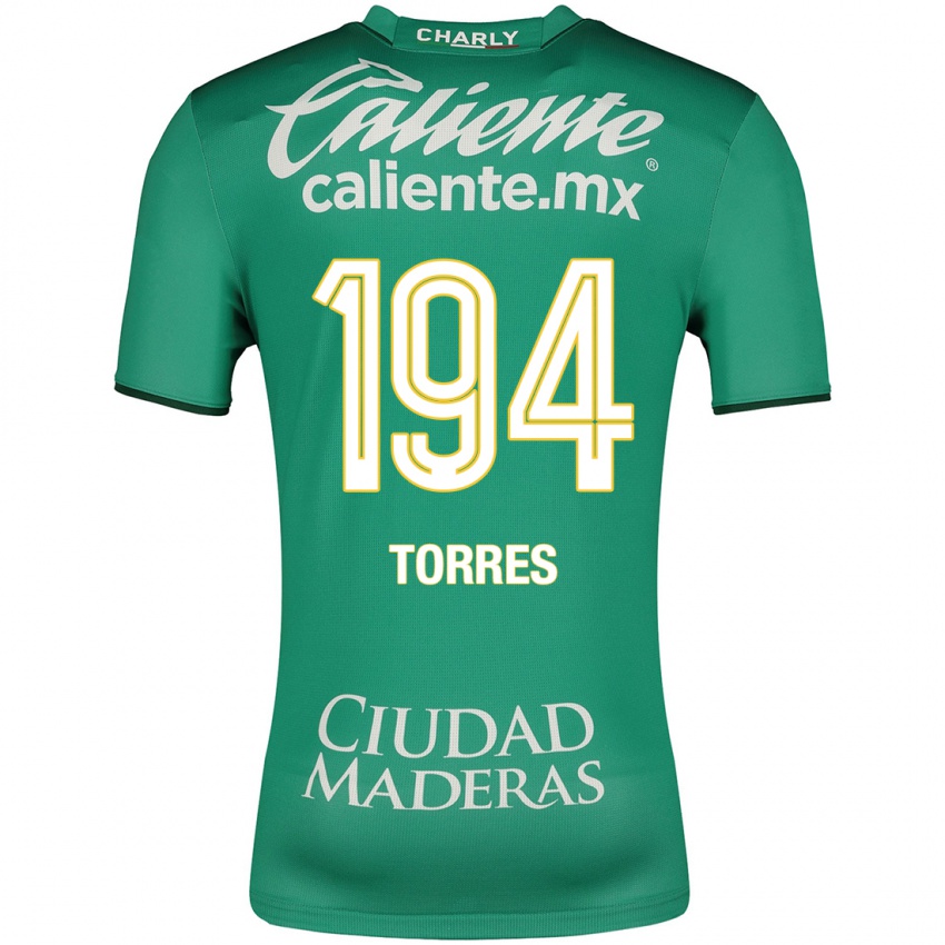 Hombre Camiseta Erick Torres #194 Verde 1ª Equipación 2023/24 La Camisa