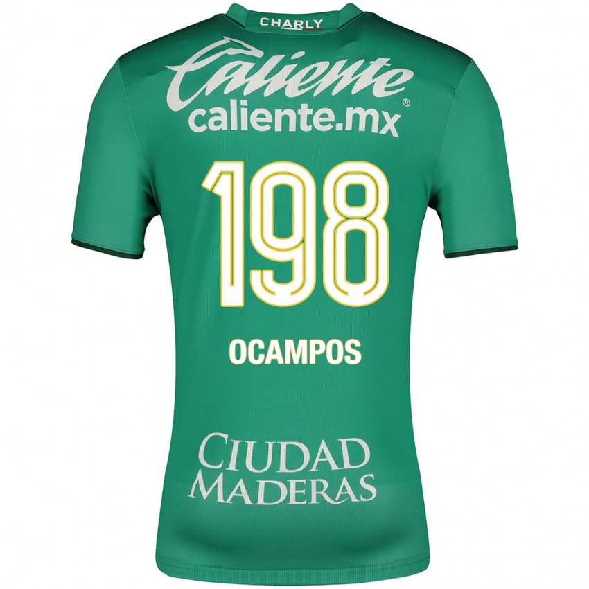 Hombre Camiseta Omar Ocampos #198 Verde 1ª Equipación 2023/24 La Camisa