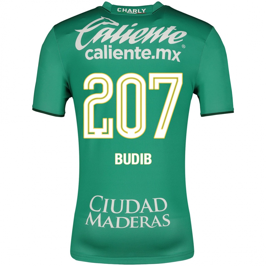 Hombre Camiseta Pedro Budib #207 Verde 1ª Equipación 2023/24 La Camisa