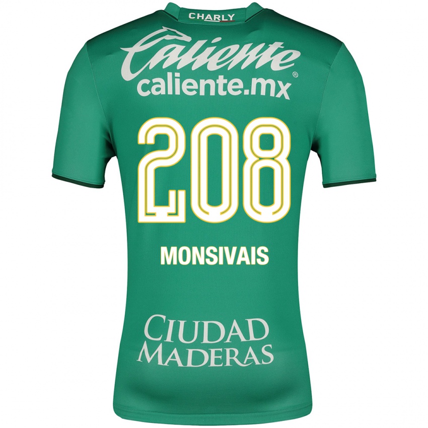 Hombre Camiseta Daniel Monsivaís #208 Verde 1ª Equipación 2023/24 La Camisa
