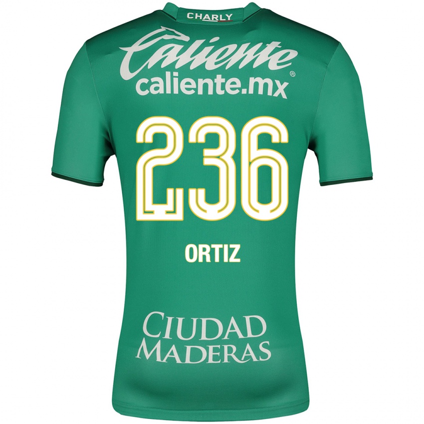 Hombre Camiseta Youssef Ortiz #236 Verde 1ª Equipación 2023/24 La Camisa